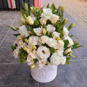  Çiçek Siparişi Alanya White lisyantus 